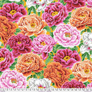 FS Kaffe Fassett Collective Tibetan Peony - PWPJ136.WARM - Cotton Fabric