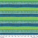 FS Kaffe Fassett Collective Zipper Stripe - PWBM103.GREEN - Cotton Fabric
