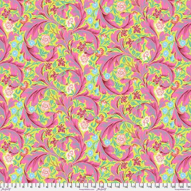 FS Kaffe x Morris & Co. Leicester - PWKW011.FUCHSIA - Cotton Fabric