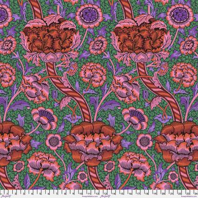 FS Kaffe x Morris & Co. Wandle - PWKW012.RED - Cotton Fabric