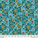 FS L'Heure Bleue Fleur - PWES030.TURQUOISE - Cotton Fabric