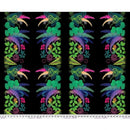 FS Love Under The Stars Fern Curl Border - PWKT062.XBLACK - Cotton Fabric