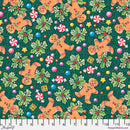 FS Snow Day Gingerbread - PWMY043.EVERGREEN - Cotton Fabric