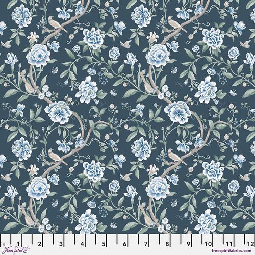 FS Southwold Porcelain Garden - PWSA057.NAVY - Cotton Fabric
