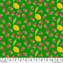 FS Summer Love Strawberry Lemonade - PWCD090.XGREEN - Cotton Fabric