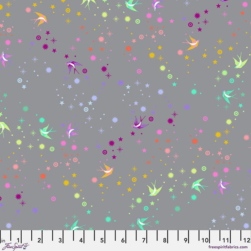 FS True Colors Graywork Fairy Dust - PWTP133.SHADOW - Cotton Fabric