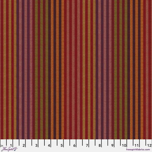 FS Woven Stripes Caterpillar Stripe - WSGP001.EARTH - Cotton Fabric