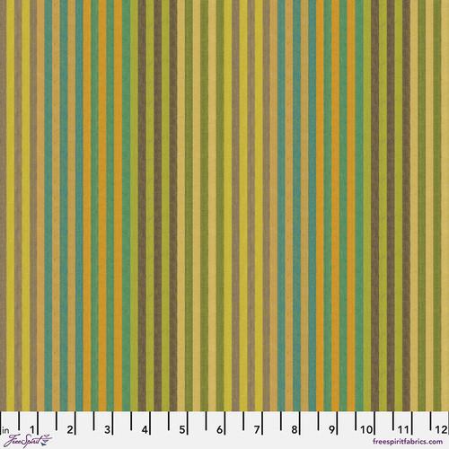 FS Woven Stripes Caterpillar Stripe - WSGP001.SPROUT - Cotton Fabric