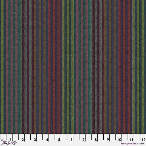 FS Woven Stripes Caterpillar Stripe - WSGP001.TWILIGHT - Cotton Fabric