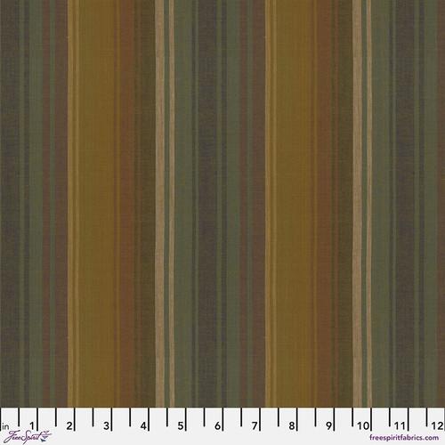 FS Woven Stripes Exotic Stripe - WSGP004.KHAKI - Cotton Fabric
