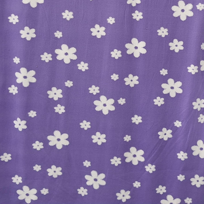 FTWH DTY Brushed Floral Vintage - FA14568 Purple - Dress & Apparel Fabric