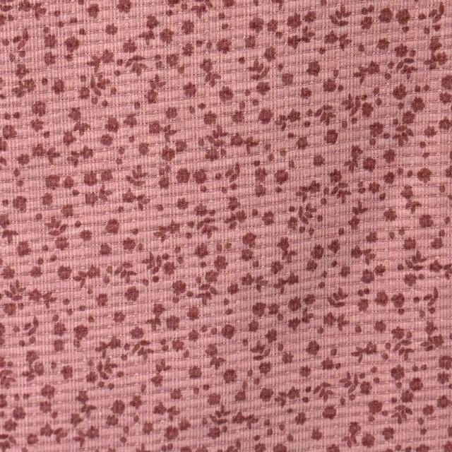 FTWH Pointelle Rib - FA14734 Angela Mauve - Dress & Apparel Fabric