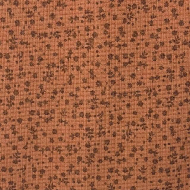 FTWH Pointelle Rib - FA14762 Angela Rust - Dress & Apparel Fabric