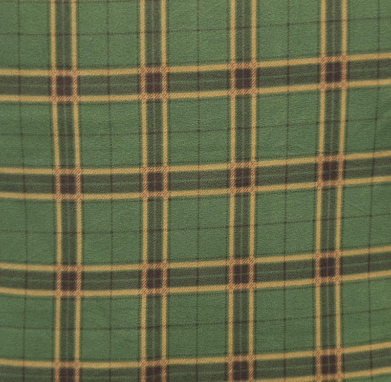 FTWH Polar Fleece Frankel Plaid - FA14927 Hunter - Fleece Fabric