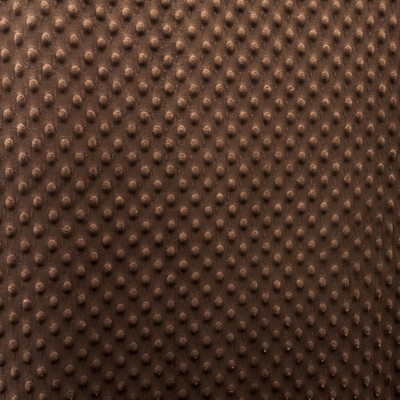 FTWH Softee Dot - FA15188 Brown - Minky Fabric