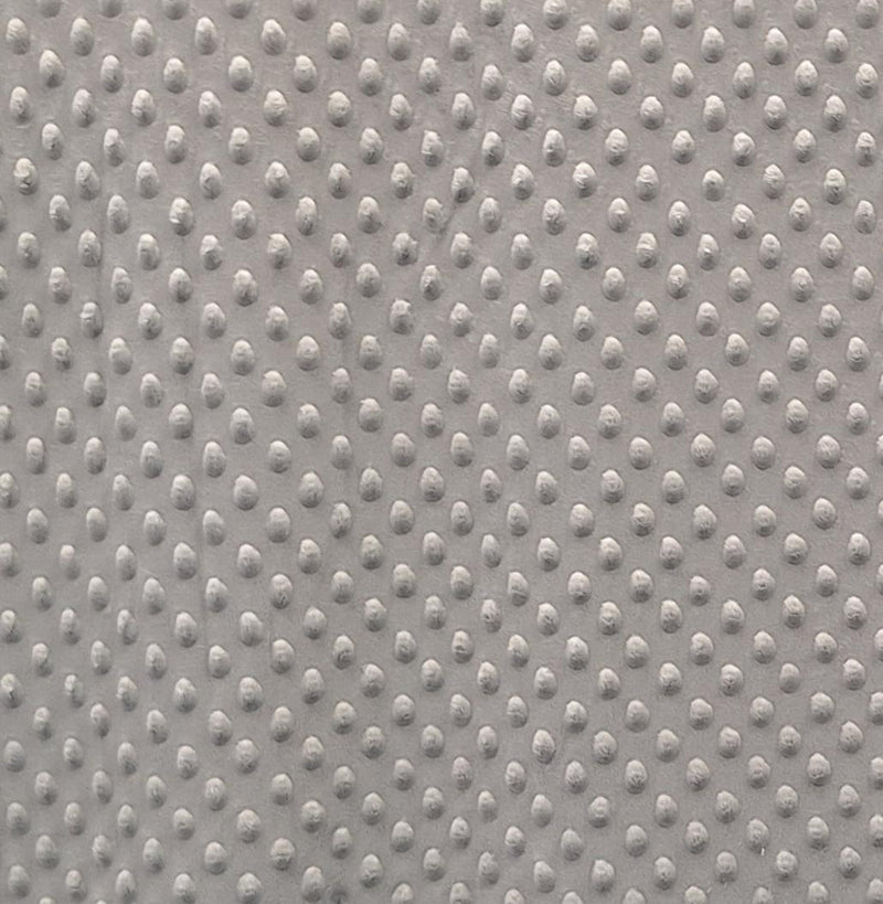 FTWH Softee Dot Poly Chenille - FA11243 Light Grey - Minky Fabric