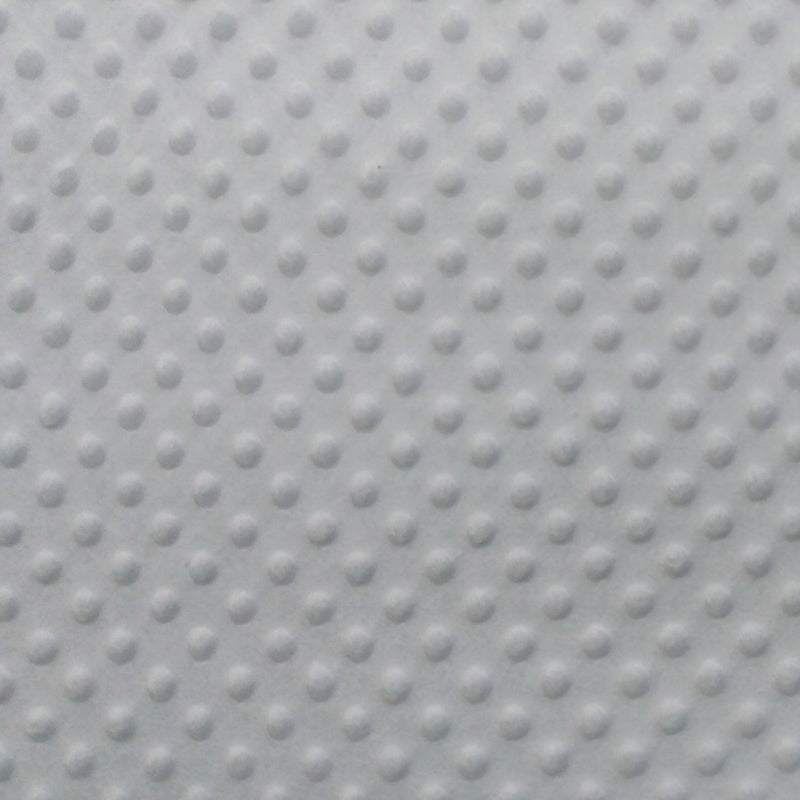 FTWH Softee Dot Poly Chenille 60" - FA11424 White - Minky Fabric