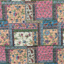 FT Floral Tile Double-Faced Quilted Fabric - 20337473