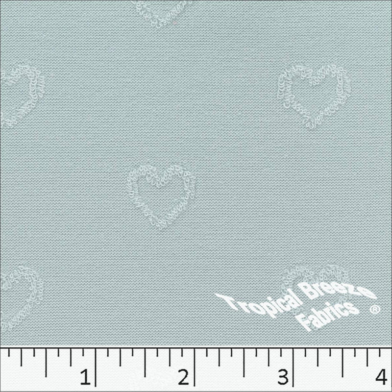 GDS Poly Downy Hearts - 323542-SF Sea Foam - Dress & Apparel Fabric