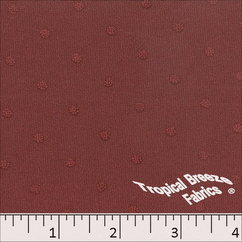 GDS Poly Swiss Dot - 32323-RW Redwood - Dress & Apparel Fabric