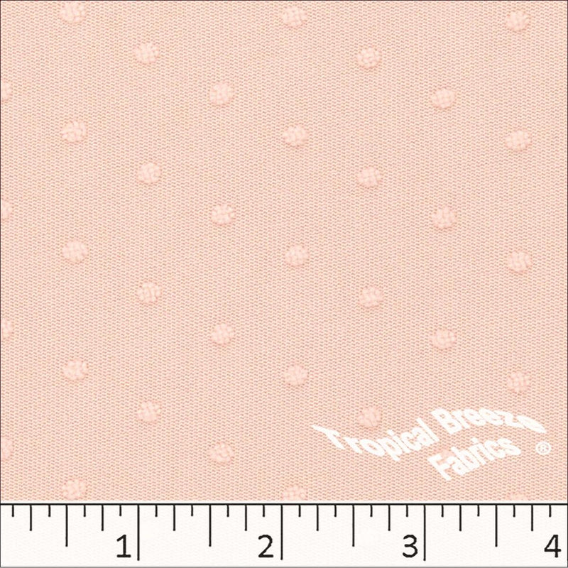 GDS Polyester Swiss Dot - 32323-BL Blush - Dress & Apparel Fabric