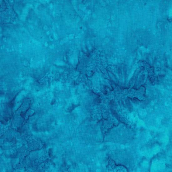 HFF 1895 Bali Watercolor Batiks - 1895-61 TURQUOISE - Cotton Batik Fabric