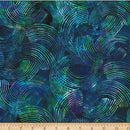 HFF Bali Batik Fresh Meadow Organic Lines - W2572-295 Hummingbird - Cotton Batik Fabric