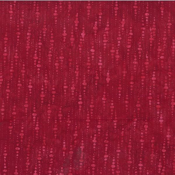 HFF Bali Batik Icicles - V2524-568 Red Velvet - Cotton Batik Fabric