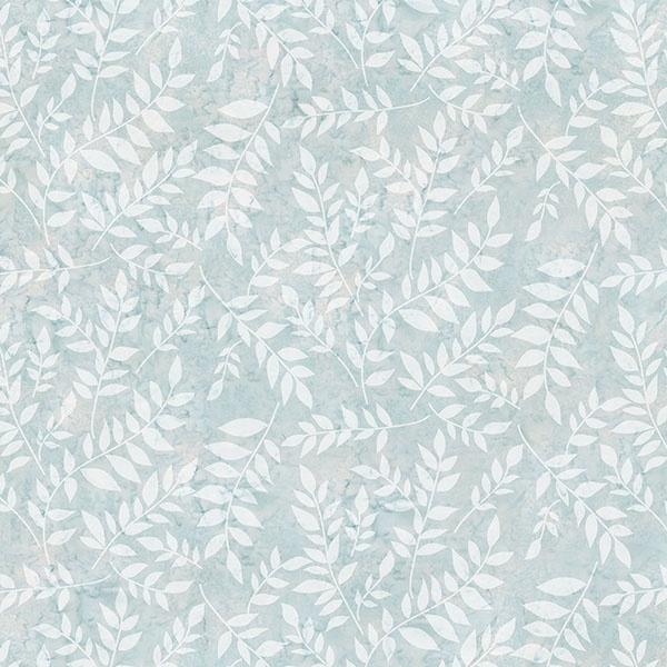 HFF Bali Batik Leaf - V2520-113 Frost - Cotton Fabric