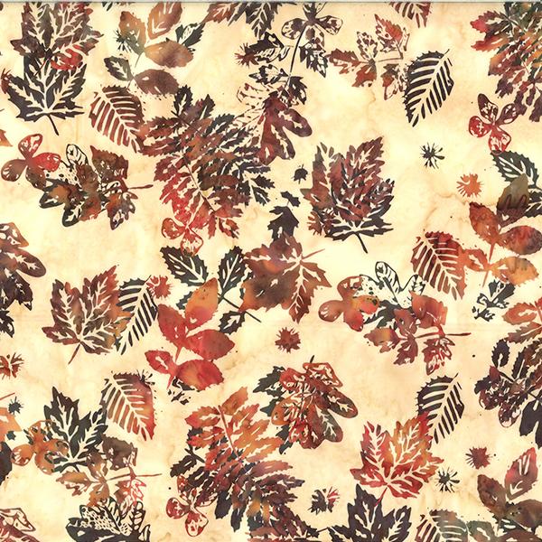 HFF Bali Batik Leaves - V2534-594 September - Cotton Fabric