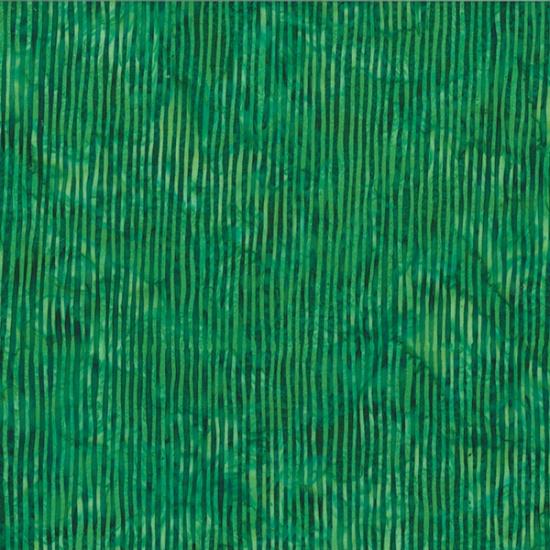 HFF Bali Batik Skinny Stripes - R2284-31 Emerald - Cotton Batik Fabric