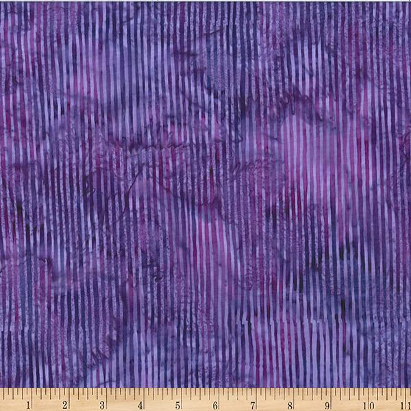 HFF Bali Batik Skinny Stripes - R2284-81 Violet - Cotton Batik Fabric
