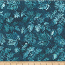 HFF Bali Batik Veined Leaves - V2547-524 Moonstruck - Cotton Batik Fabric