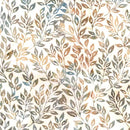 HFF Bali Batiks - Clear Skies Vined Leaves - X2661-484 Seaside - Cotton Batik Fabric