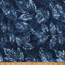 HFF Bali Batiks - Clear Skies X-Ray Leaves - X2650-440 Liquorice - Cotton Batik Fabric