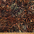 HFF Bali Batiks - Hoffman Challenge: Coffee Shoppe - X2648-251 Kashmir - Cotton Batik Fabric