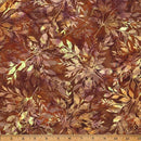 HFF Bali Batiks - Hoffman Challenge: Coffee Shoppe Paisley - X2646-573 Pecan - Cotton Batik Fabric