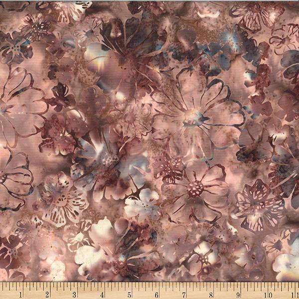 HFF Bali Batiks Bold Floral - X2634-179 Toast - Cotton Batik Fabric