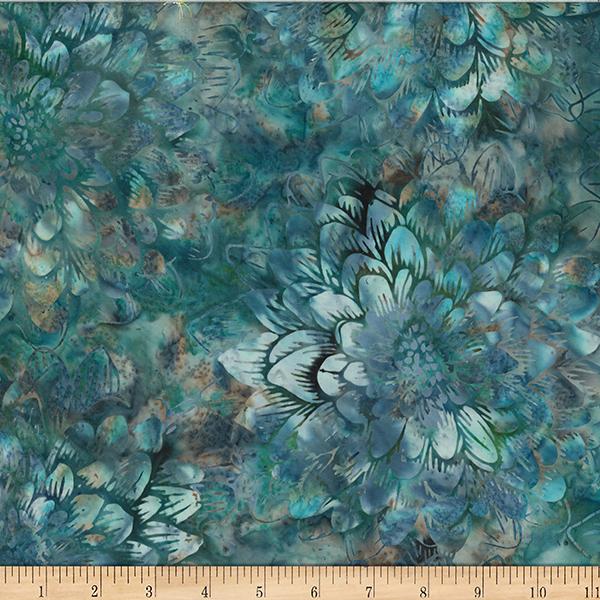 HFF Bali Batiks Dahlia - W2576-402 Sea Glass - Cotton Batik Fabric