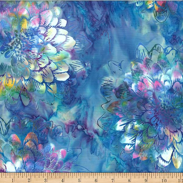 HFF Bali Batiks Dahlia - W2576-451 Cornflower - Cotton Batik Fabric