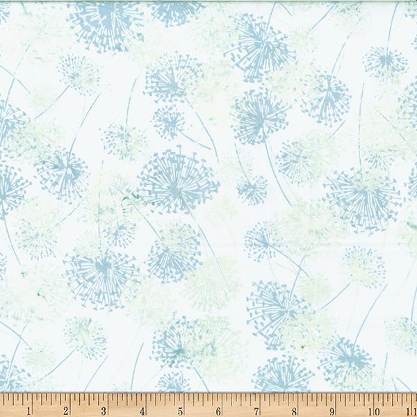 HFF Bali Batiks Dandelion - X2625-307 Snow - Cotton Batik Fabric