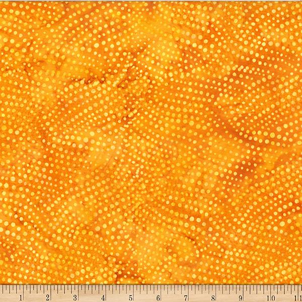 HFF Bali Batiks Dotty Swirls - X2637-47 Gold - Cotton Batik Fabric