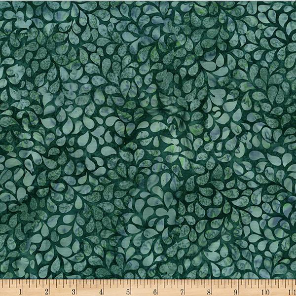 HFF Bali Batiks Droplets - X2631-146 Stone Green - Cotton Batik Fabric