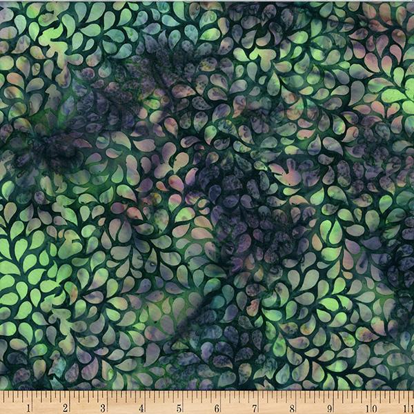 HFF Bali Batiks Droplets - X2631-433 Bonsai - Cotton Batik Fabric