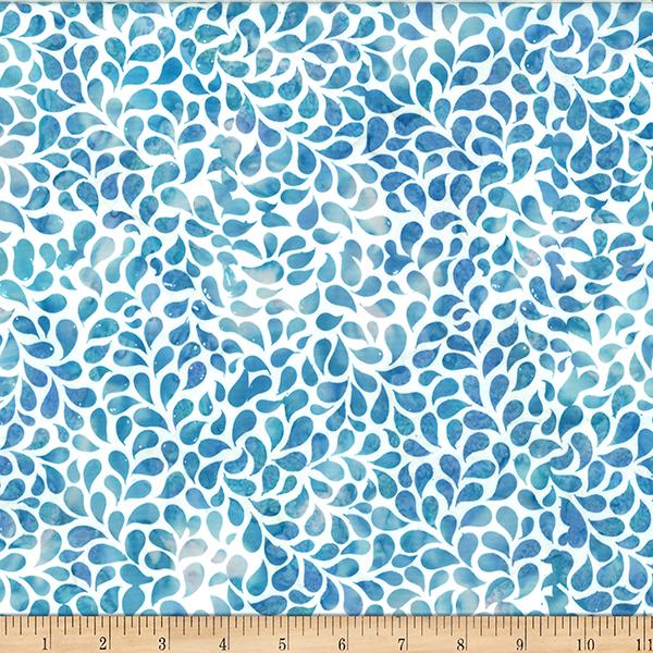 HFF Bali Batiks Droplets - X2631-503 Lagoon - Cotton Batik Fabric