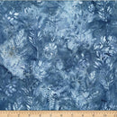 HFF Bali Batiks Leafy Branches - X2627-65 Denim - Cotton Batik Fabric