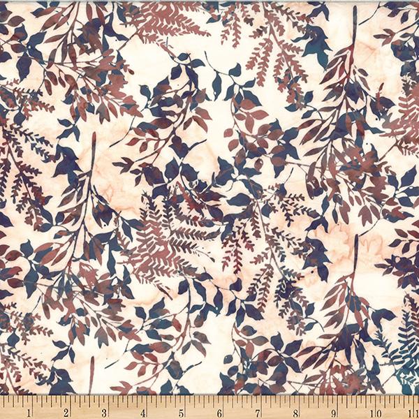 HFF Bali Batiks Leafy Branches - X2627-84 Wheat - Cotton Batik Fabric