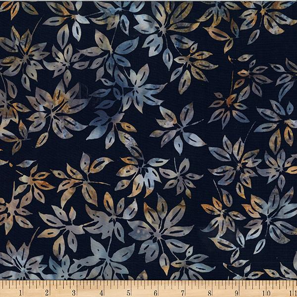 HFF Bali Batiks Leaves - X2628-617 Organic - Cotton Batik Fabric