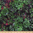 HFF Bali Batiks Mixed Floral/Leaves - W2578-129 Mistletoe - Cotton Batik Fabric
