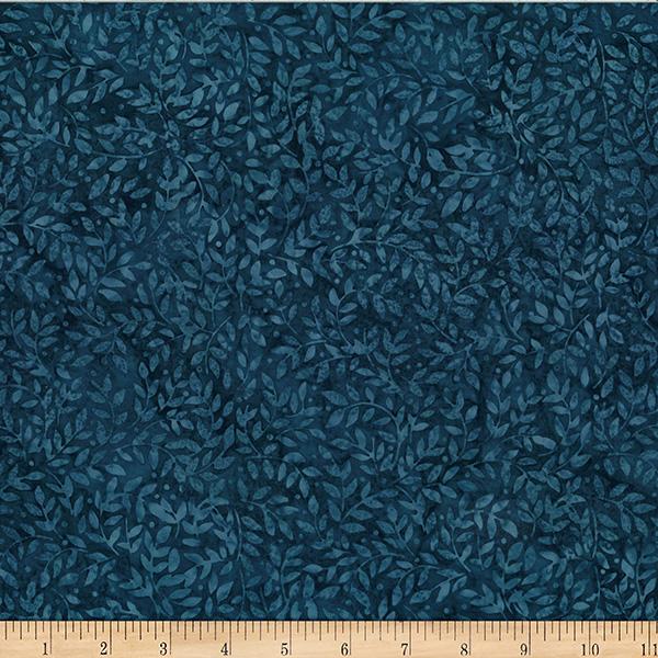 HFF Bali Batiks Packed Leaves - X2636-239 Persia - Cotton Batik Fabric